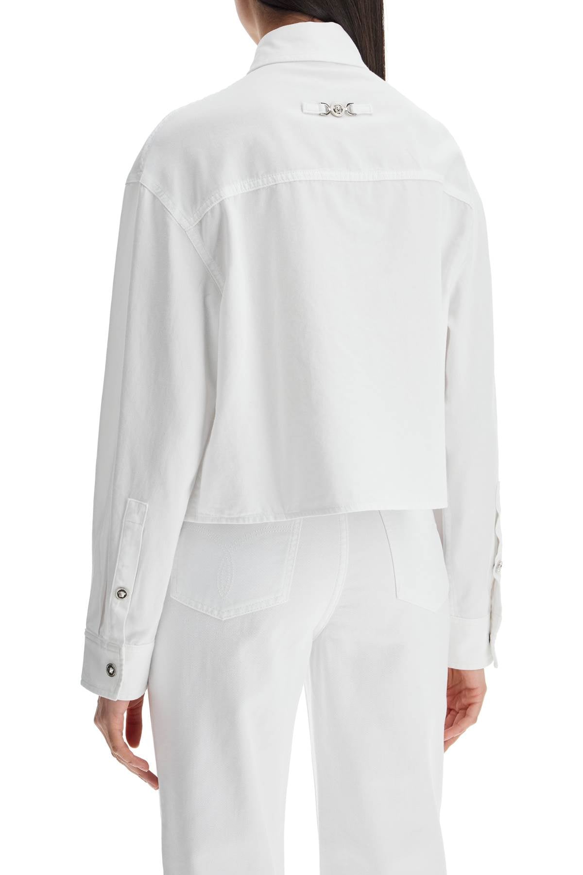 Versace Cotton Twill Boxy Fit Shirt