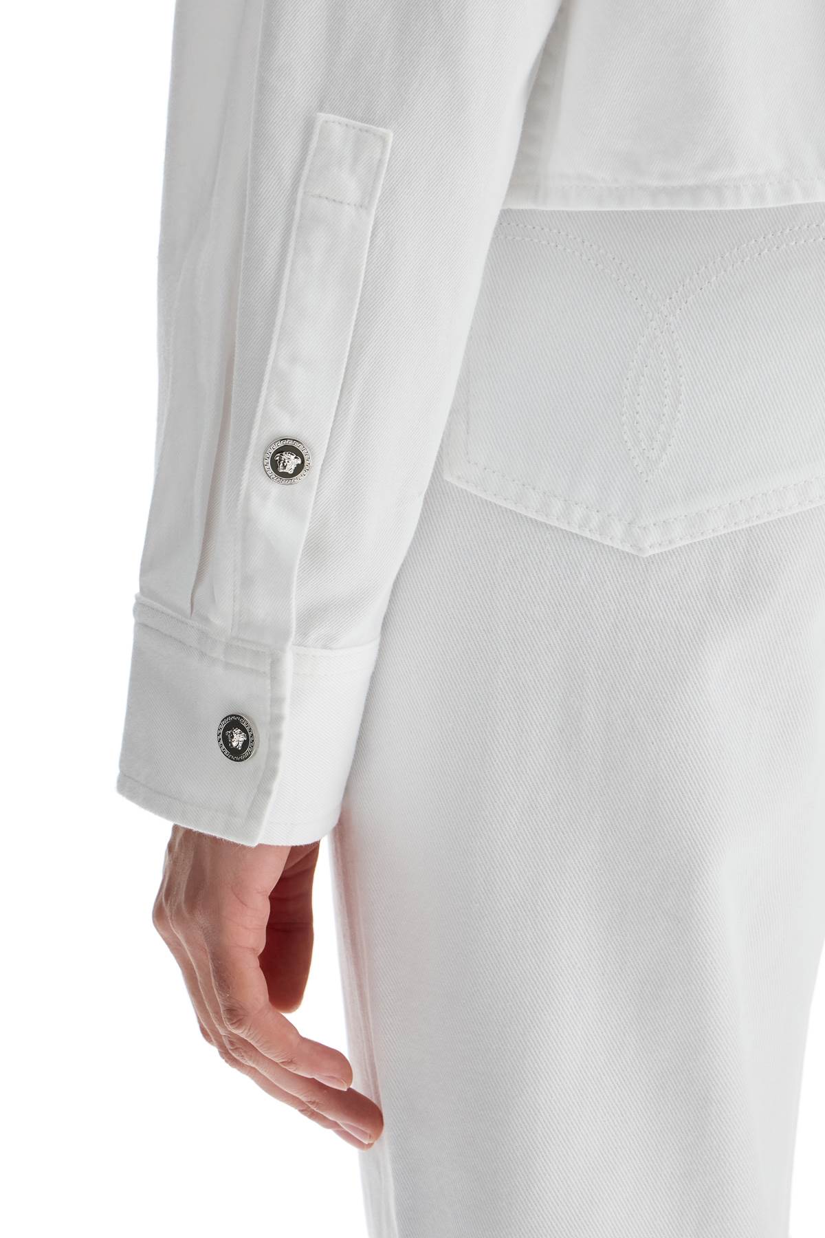 Versace Cotton Twill Boxy Fit Shirt