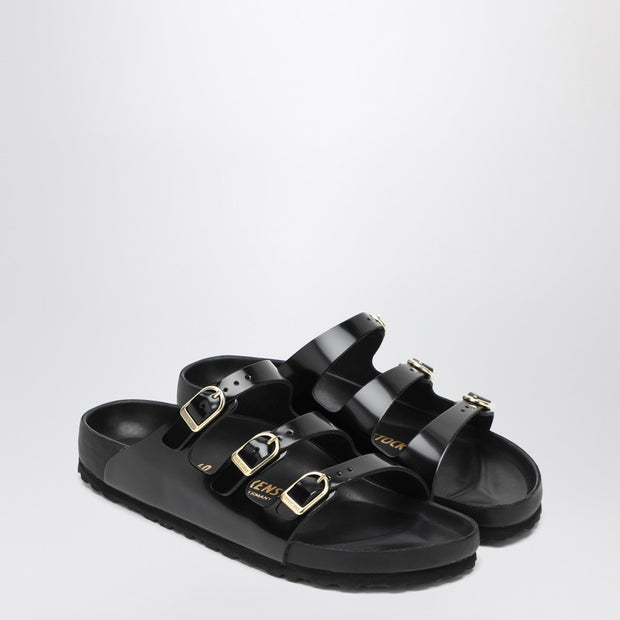 Birkenstock Slide Florida Dbuckle Exquisite Lucida Nera