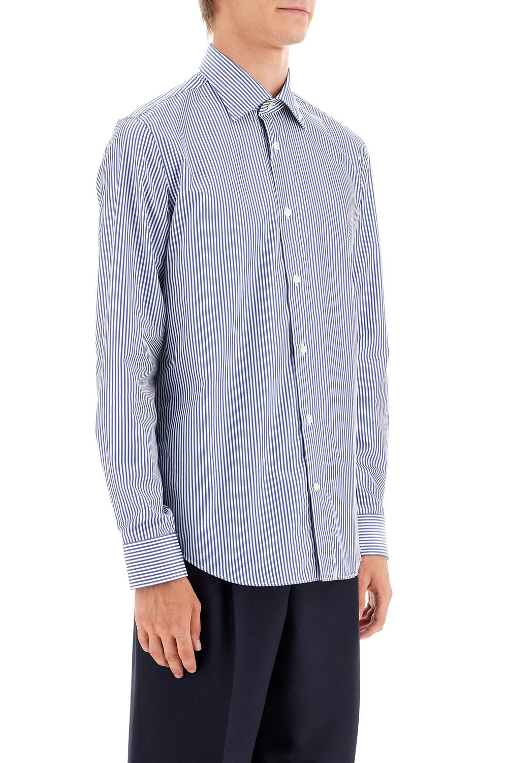 VINCENZO DI RUggIERO Slim Fit Twill Shirt For Men