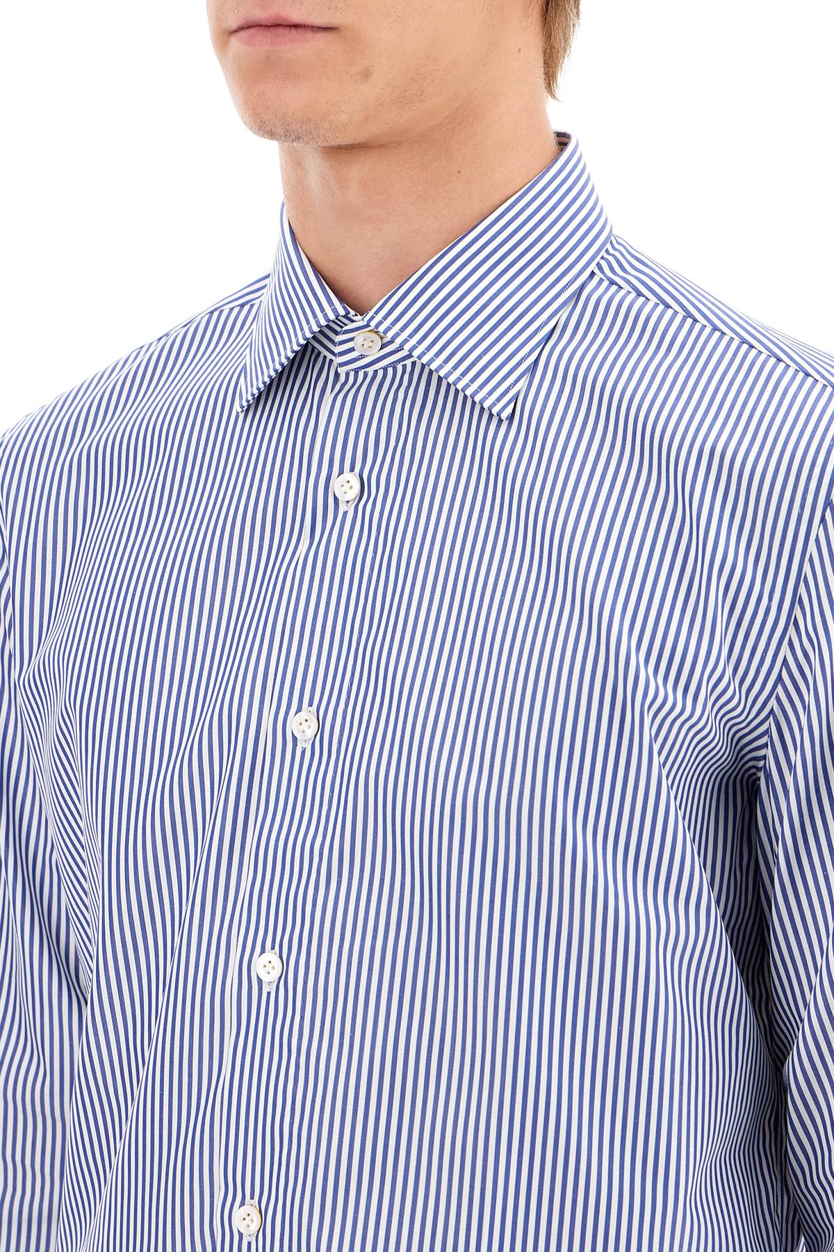 VINCENZO DI RUggIERO Slim Fit Twill Shirt For Men