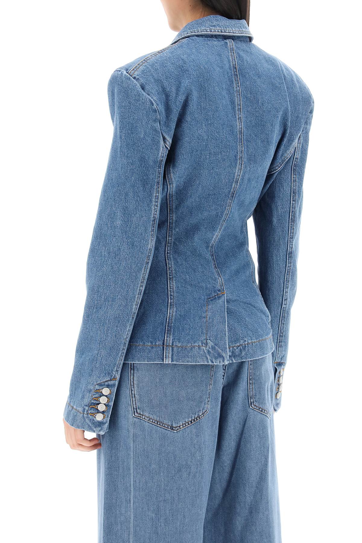 Magda Butrym Single-Breasted Denim Jacket