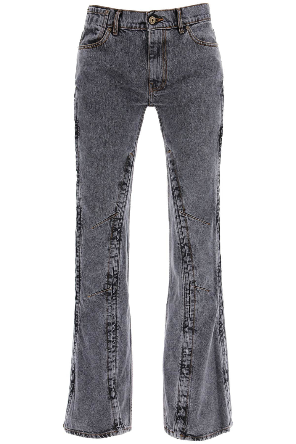 Y Project Hook-And-Eye Flared Jeans