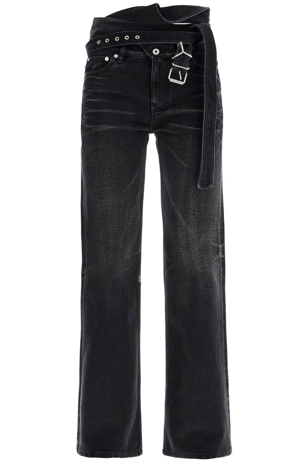 Y Project Bootcut Jeans With Criss-Cross Belt