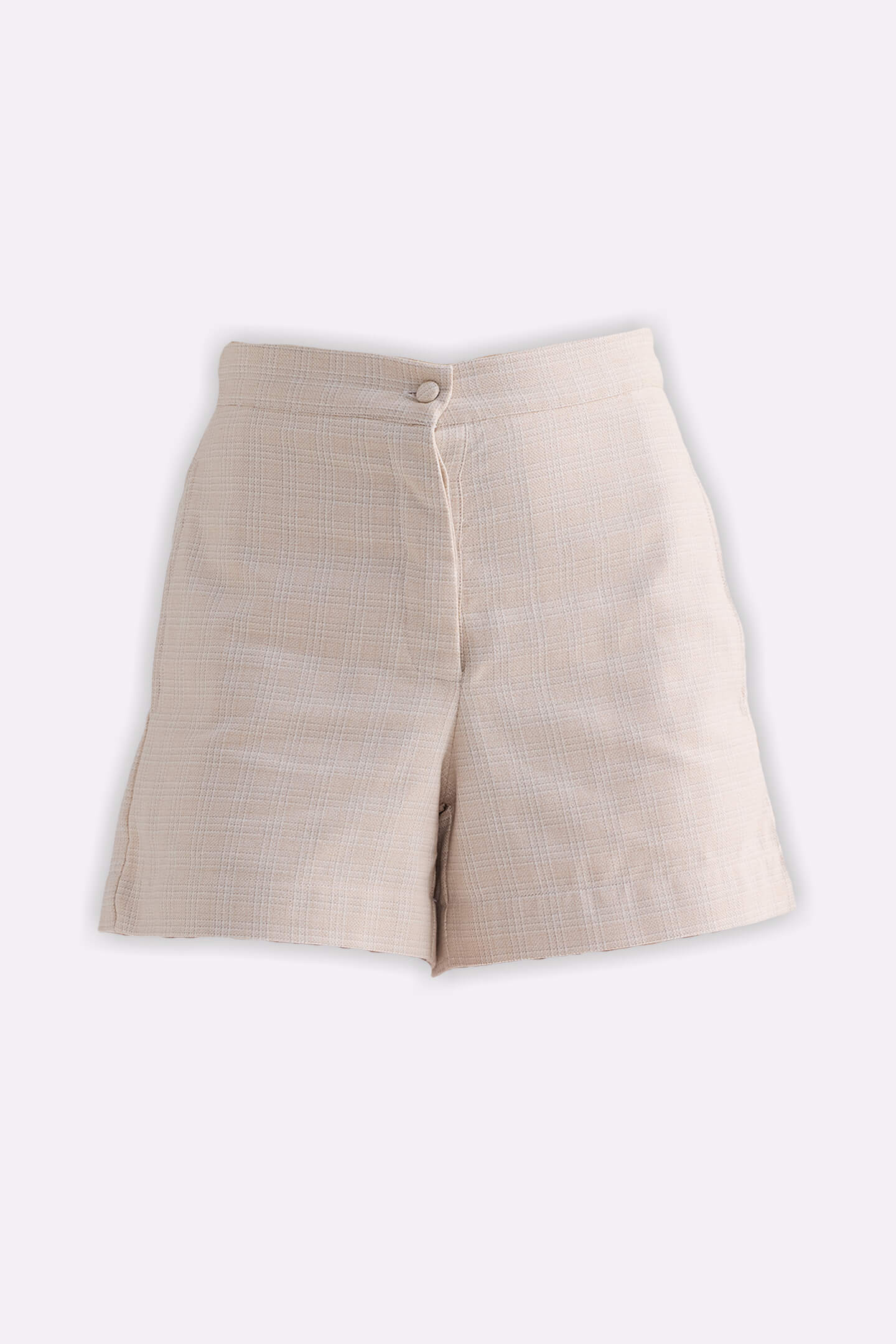 Reistor Cotton Tweed Shorts in Cream