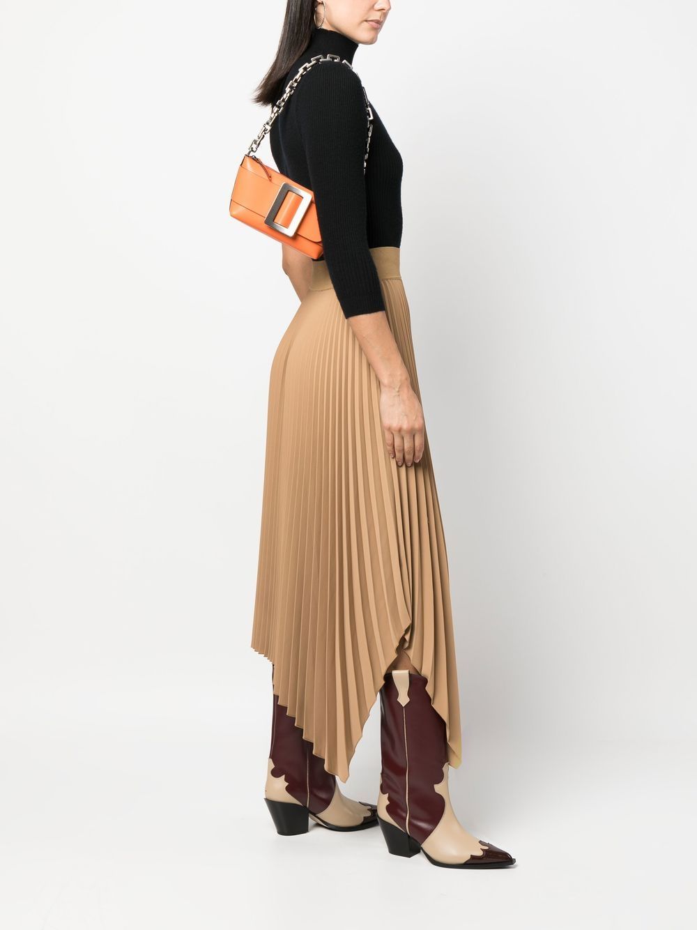 Boyy Buckle Pouchette Shoulder Bag In Orange