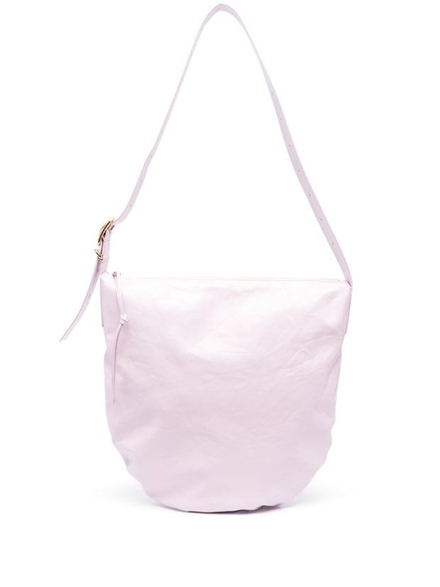 Jil Sander Medium Crinkled Leather Shoulder Bag