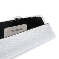 The Attico Long Night Crystal-embellished Clutch Bag