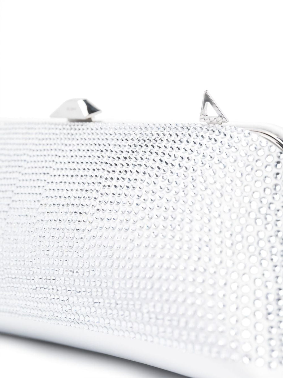 The Attico Long Night Crystal-embellished Clutch Bag