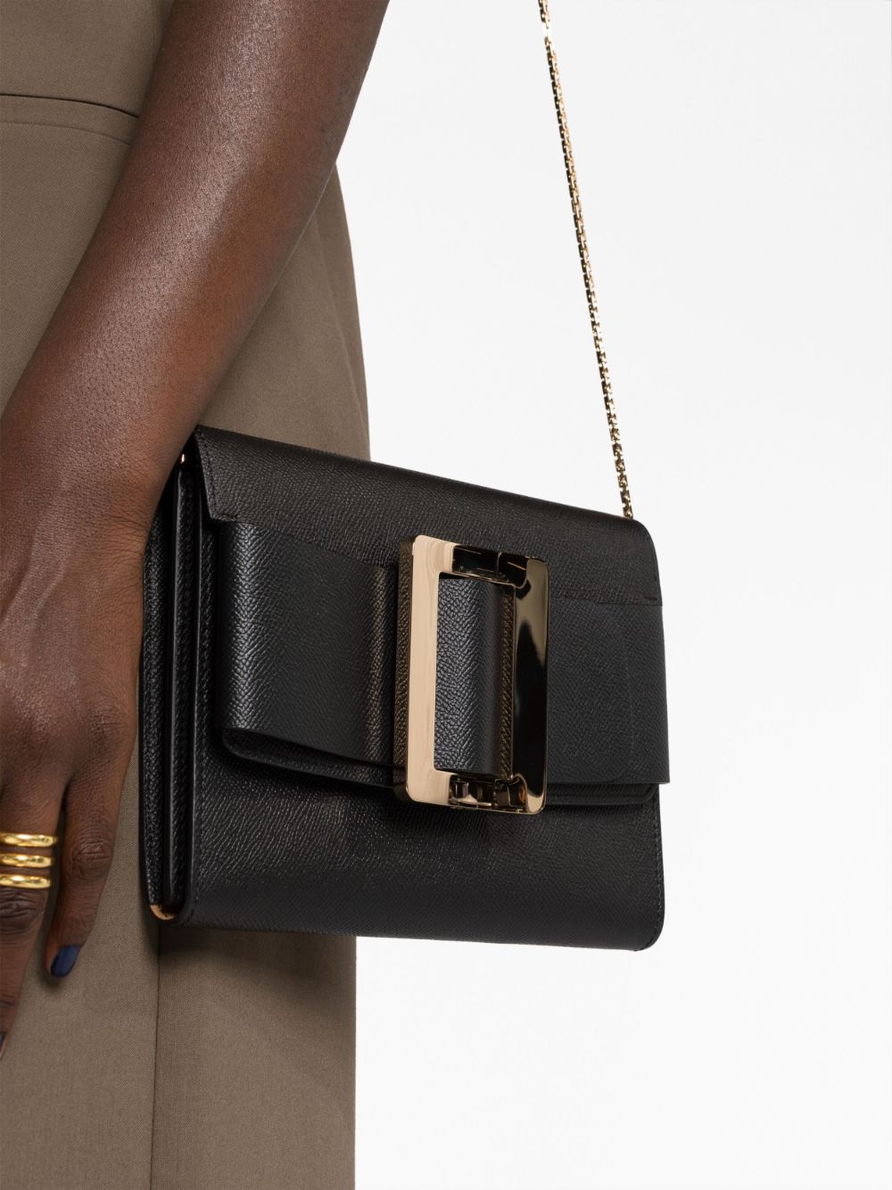 Boyy Buckle Travel Case Clutch Bag In Black