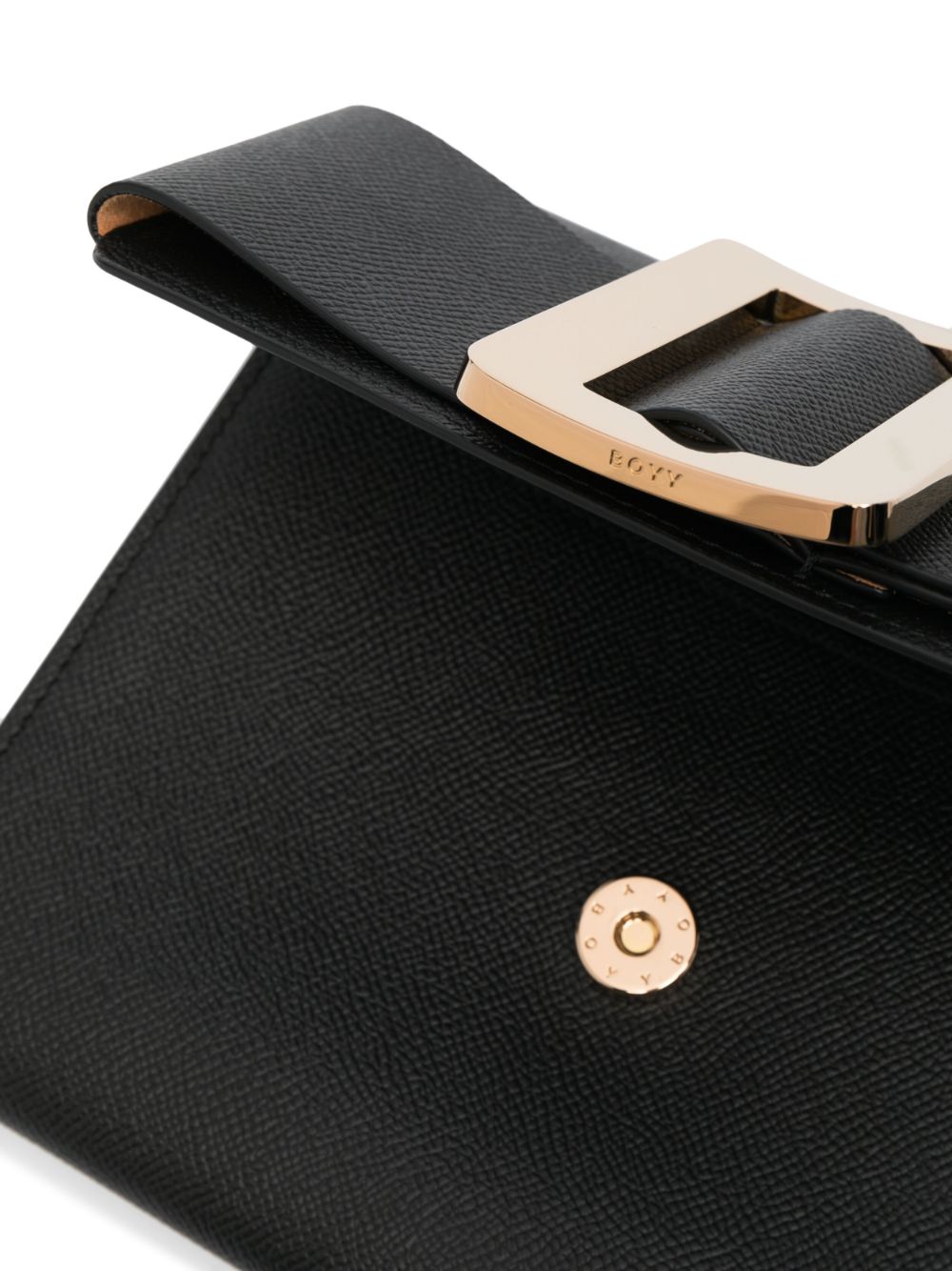 Boyy Buckle Travel Case Clutch Bag In Black