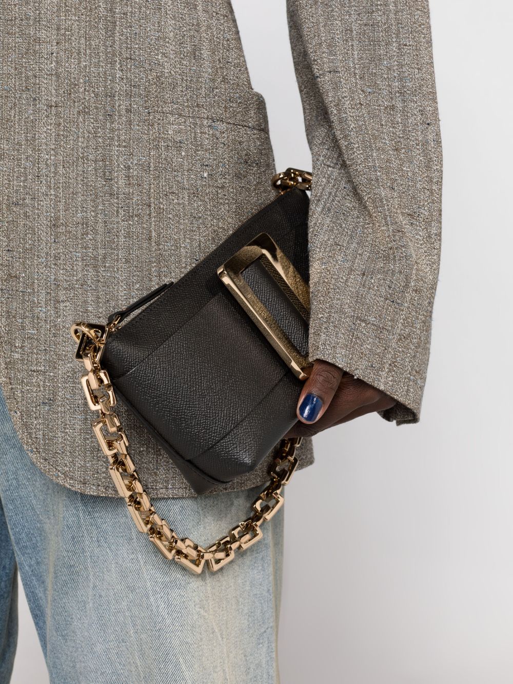 Boyy Buckle Pouchette Shoulder Bag In Black