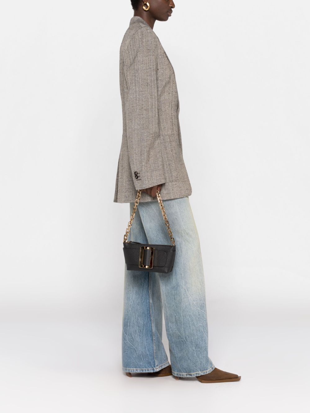 Boyy Buckle Pouchette Shoulder Bag In Black