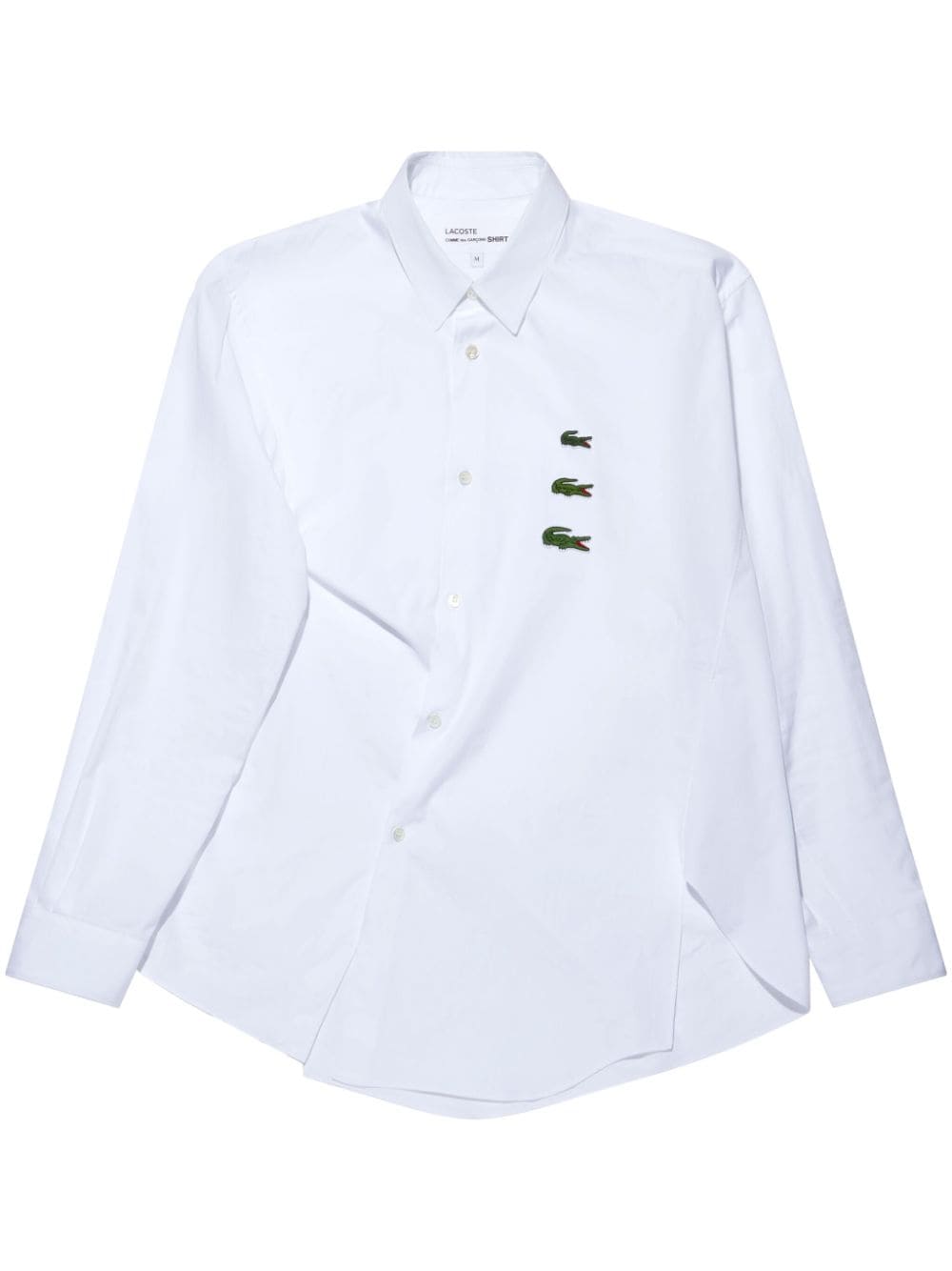 Comme Des Garcons X Lacoste Asymmetric Shirt White