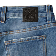 Off White Flared Jeans - Blue