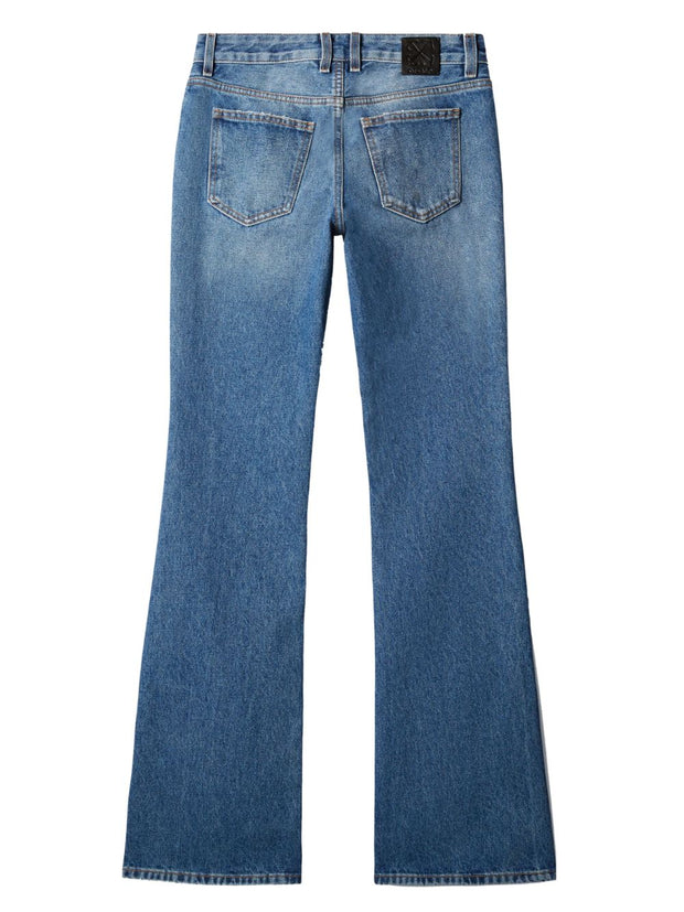 Off White Flared Jeans - Blue