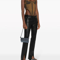 Benedetta Bruzziches Vitty La Mignon Rhinestone-embellished Denim Bag