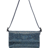 Benedetta Bruzziches Vitty La Mignon Rhinestone-embellished Denim Bag