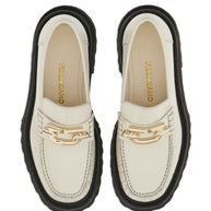 Ferragamo Gancini-plaque Leather Loafers