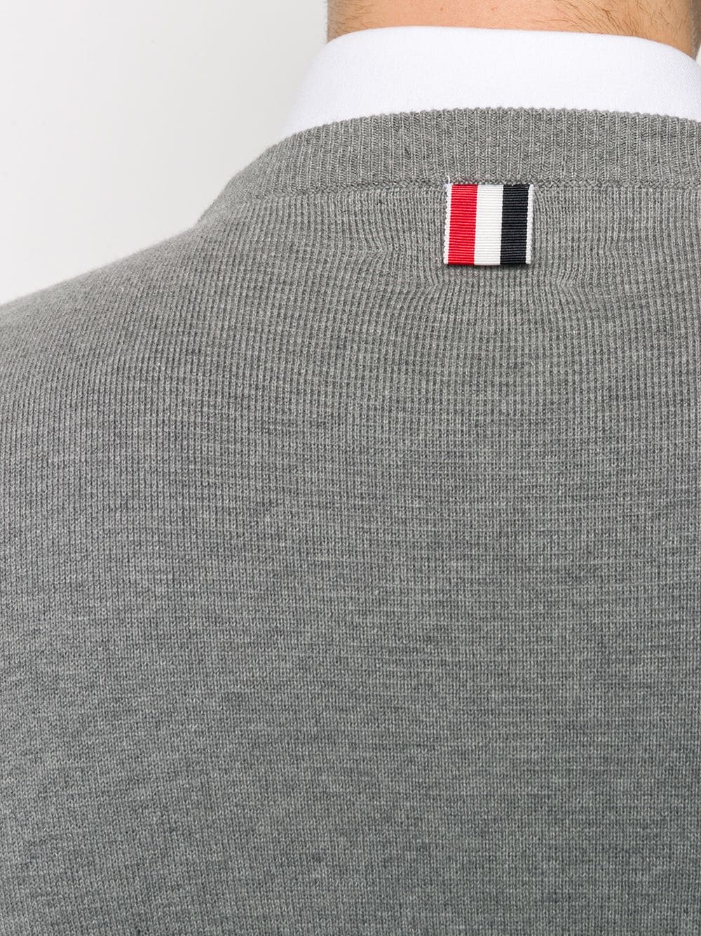 Thom Browne Crew-neck Sweater In Grey