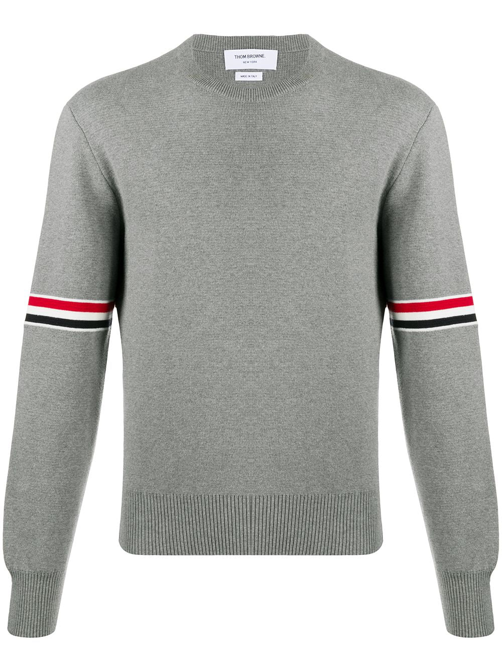 Thom Browne Crew-neck Sweater In Grey