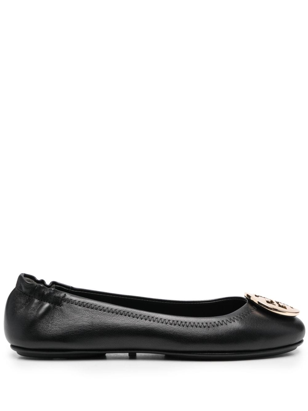 Tory Burch Minnie Travell Ballet Flats In Black