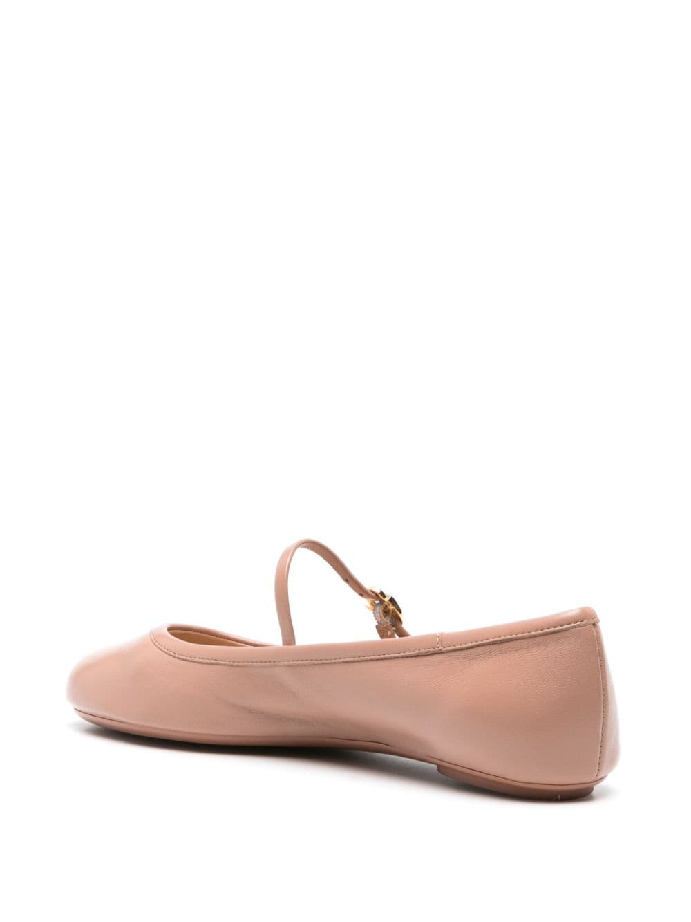 Gianvito Rossi Leather Ballet Flats Beige