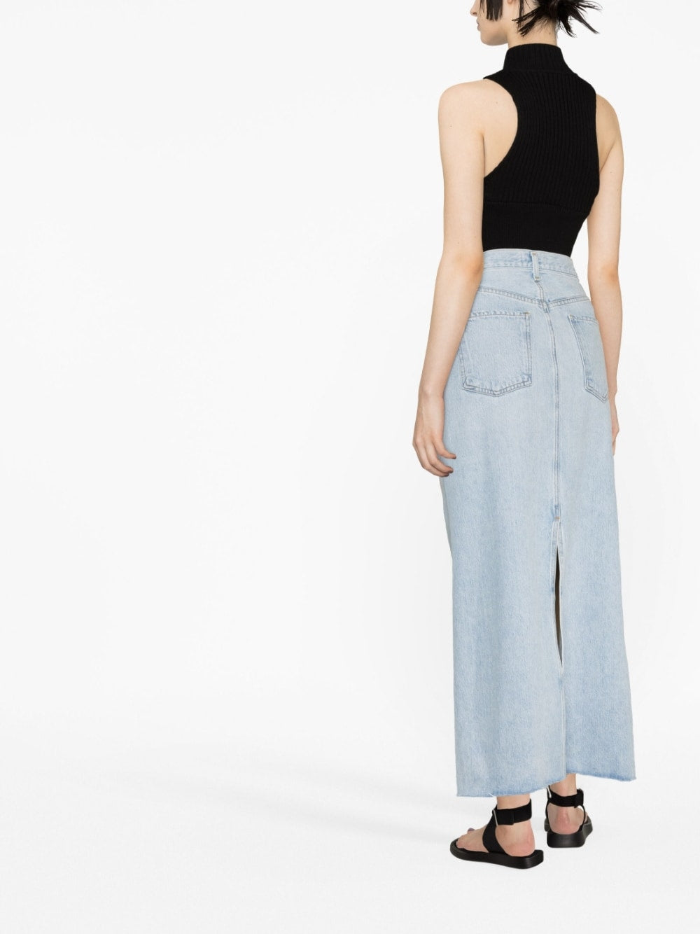 AGOLDE Hilla Denim Maxi Skirt