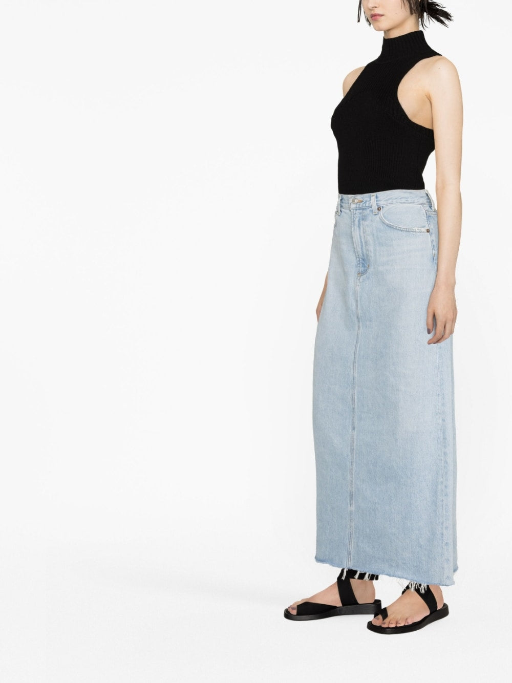 AGOLDE Hilla Denim Maxi Skirt