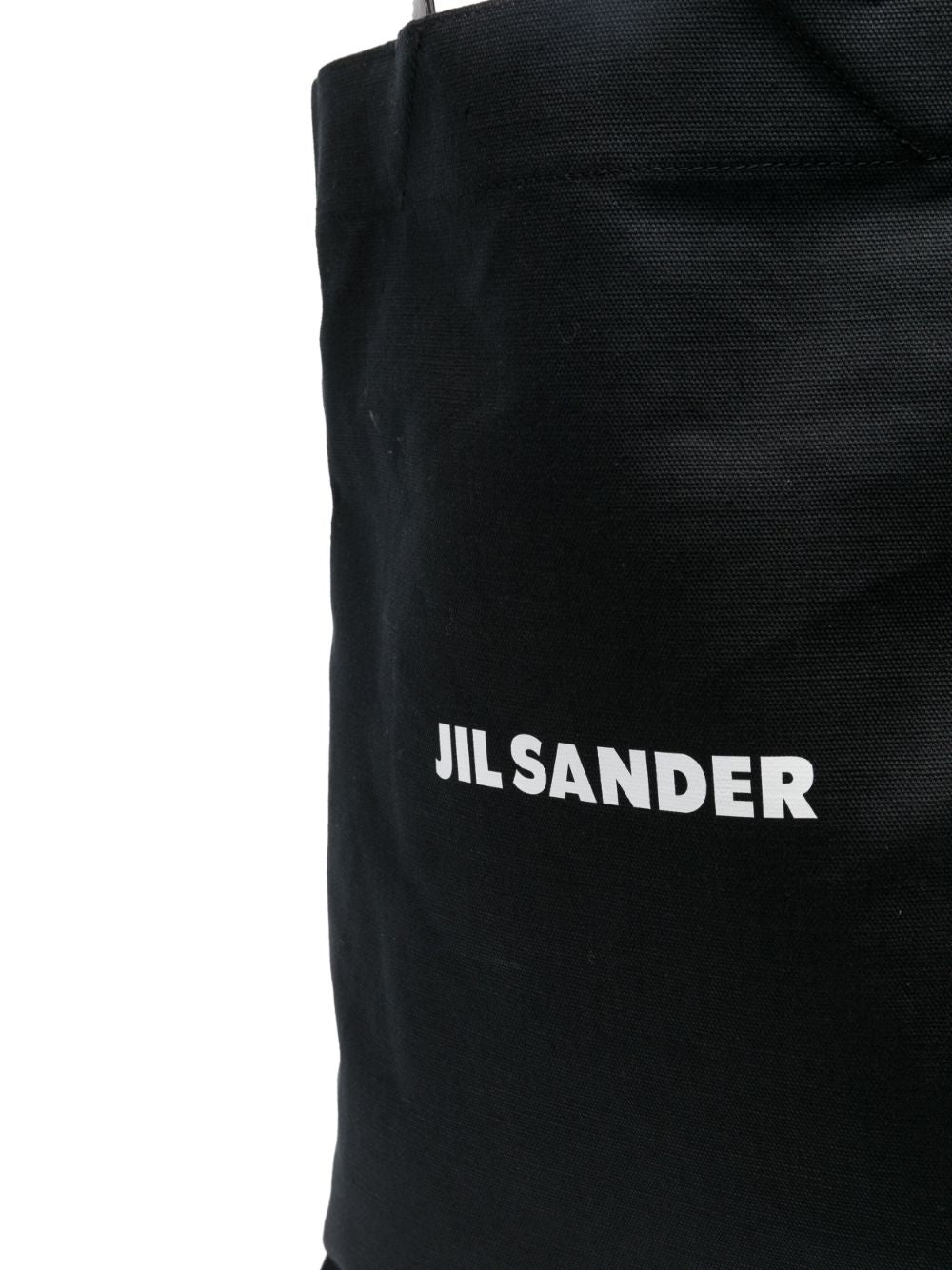 Jil Sander Large Logo Canvas Tote Bag