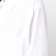 Maison Margiela Long Cotton Poplin Shirt - White