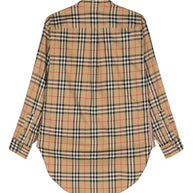 Burberry Check Shirt - Beige