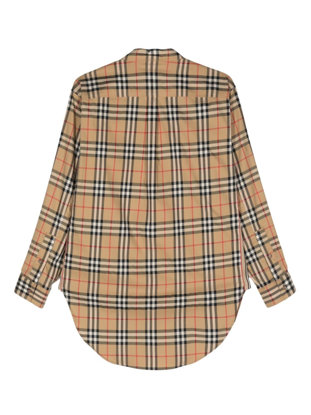 Burberry Check Shirt - Beige
