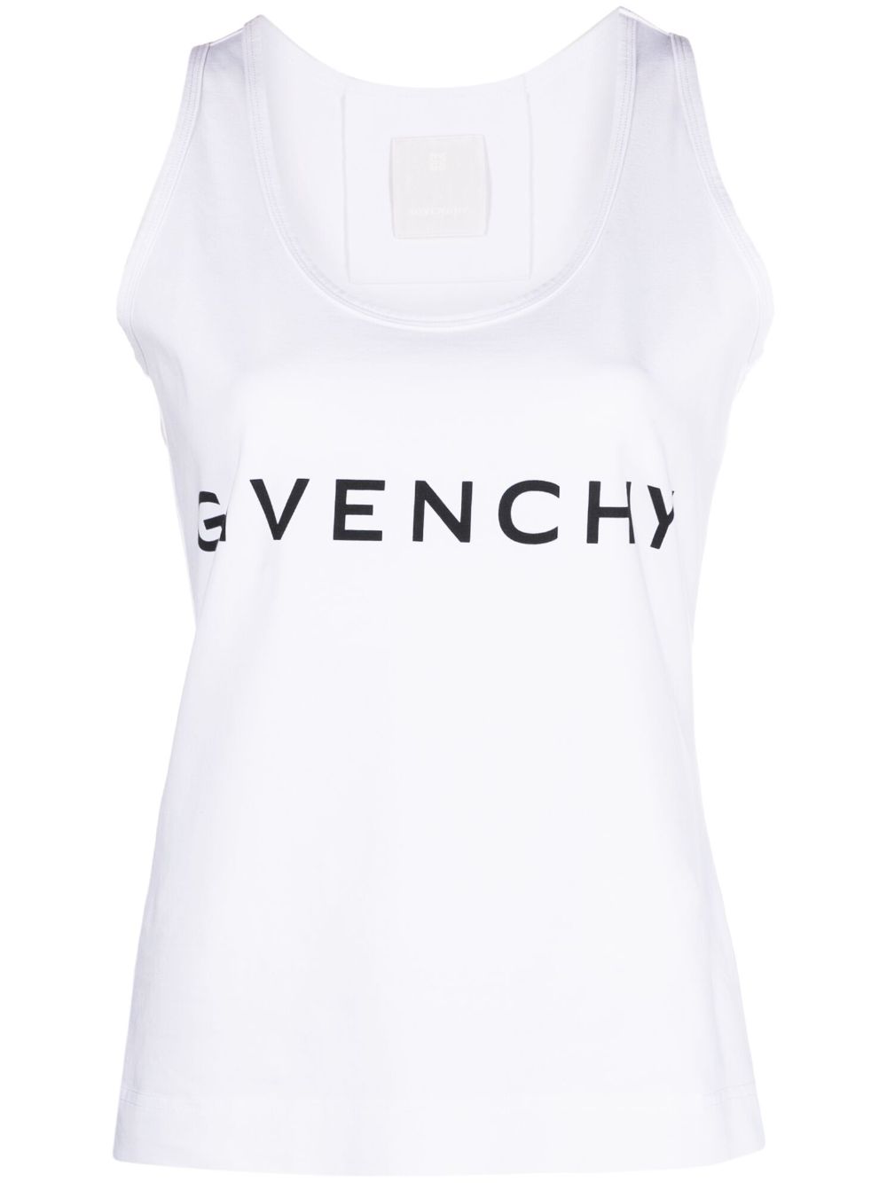 Givenchy Logo Print Tank Top White