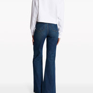 Balmain Logo Print Cropped Sweatshirt