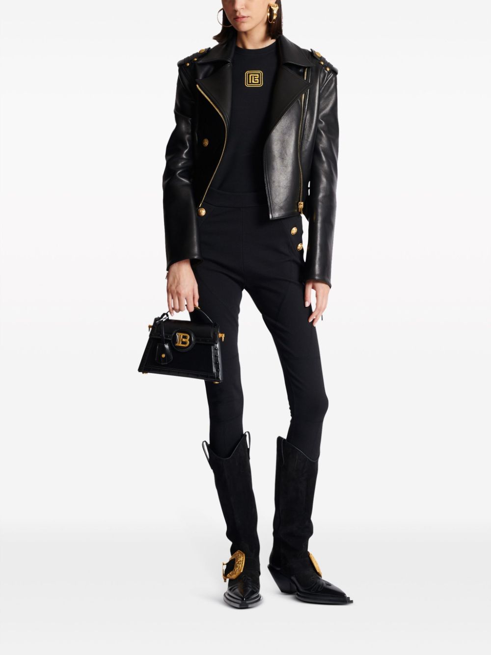 Balmain Stretch Cotton Jersey Top