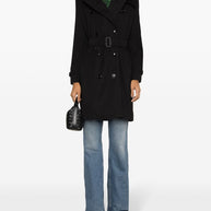 Burberry Double Breasted Belted Trench Coat