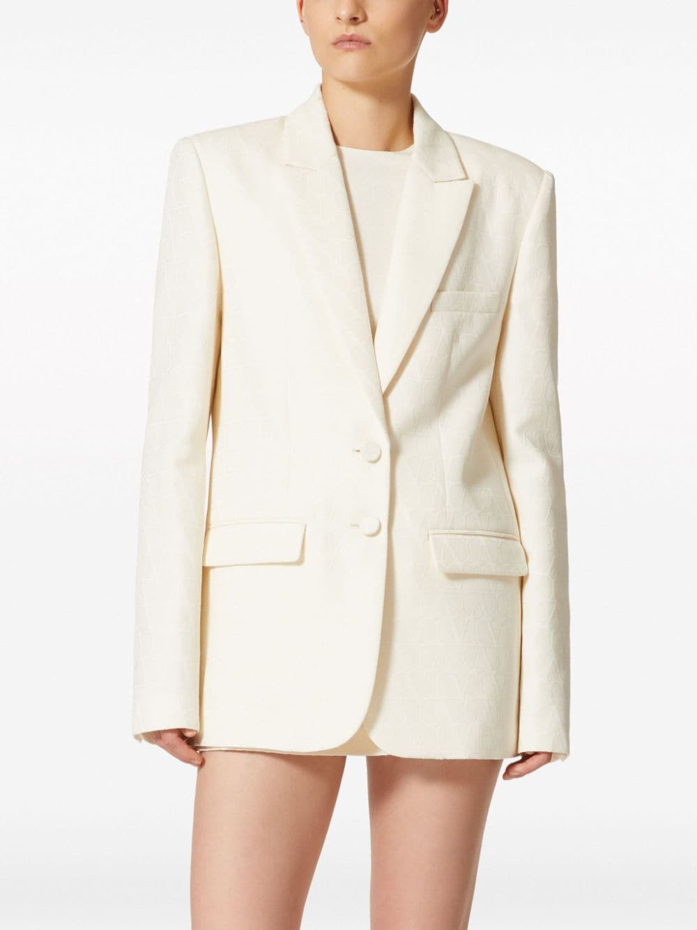 Valentino Toile Iconographe SIngle Breasted Blazer