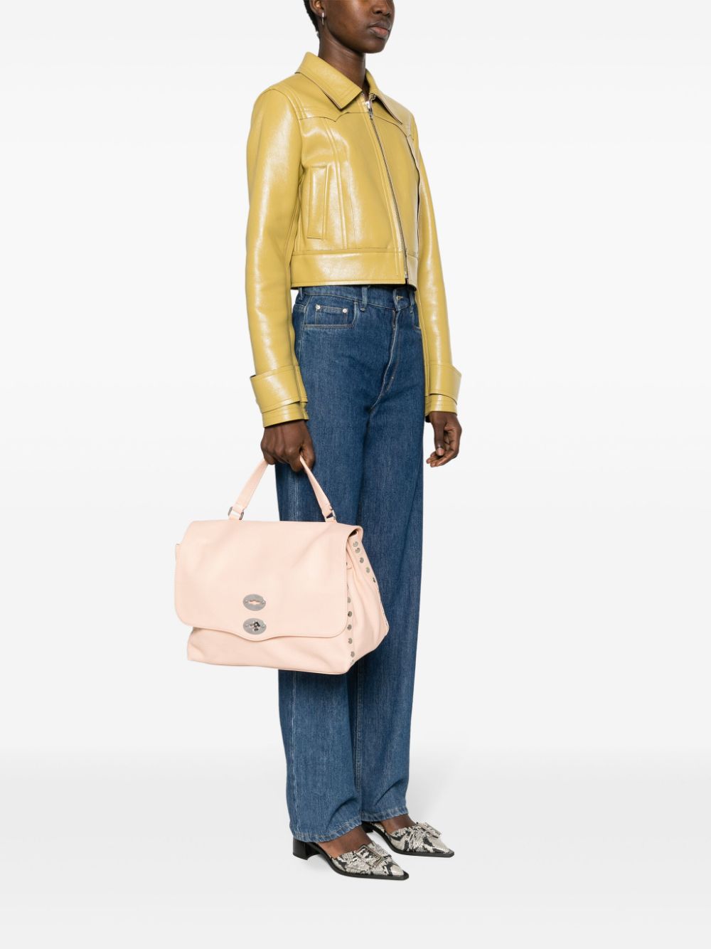 Zanellato Postina Small Bag In Hammered Leather