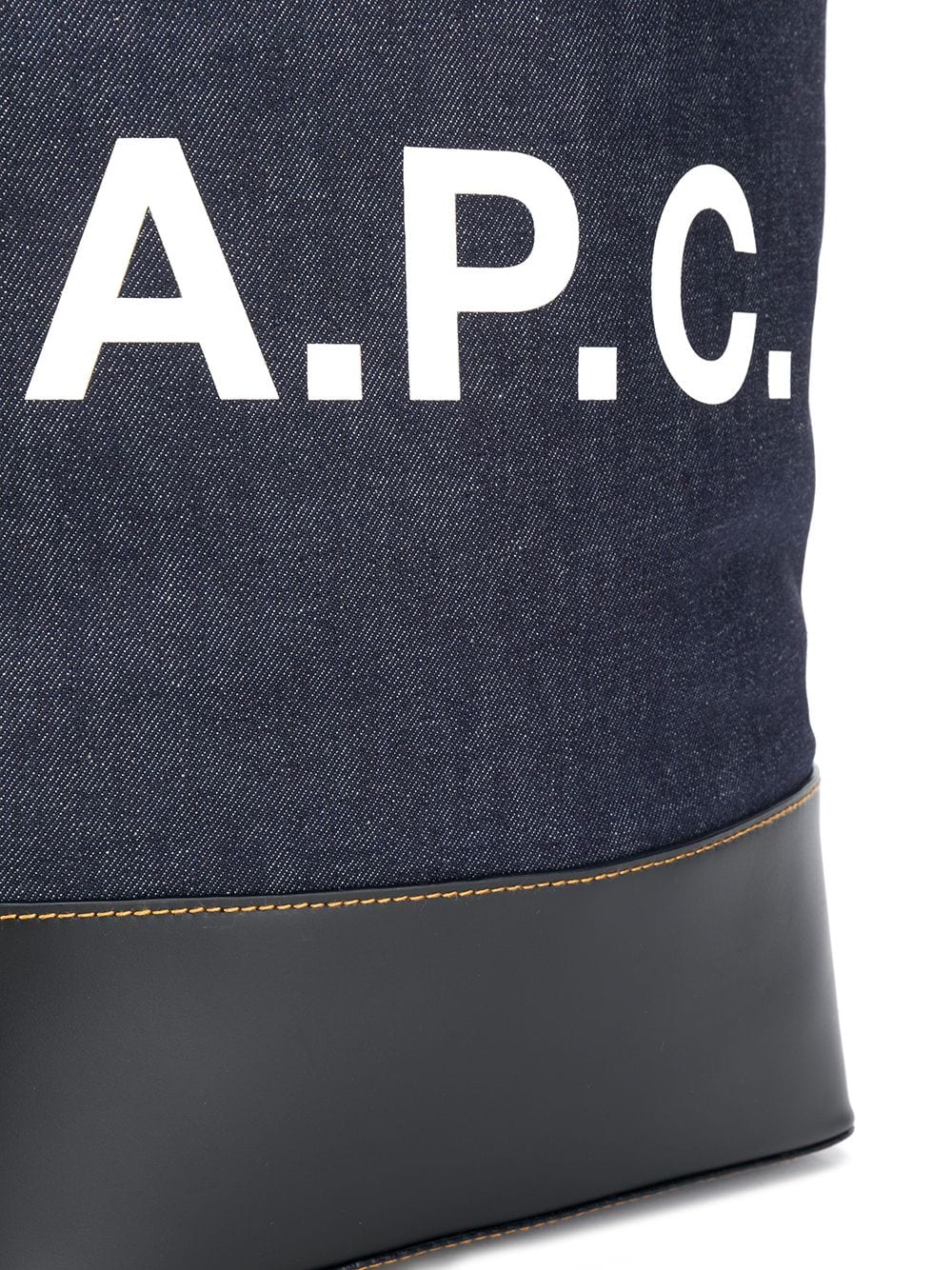 A.P.C. Denim Logo Tote Bag