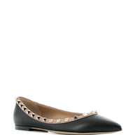 Valentino Garavani Rockstud Ballet Flats - Black