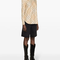 Burberry Check Shirt In Beige