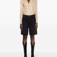 Burberry Check Shirt In Beige
