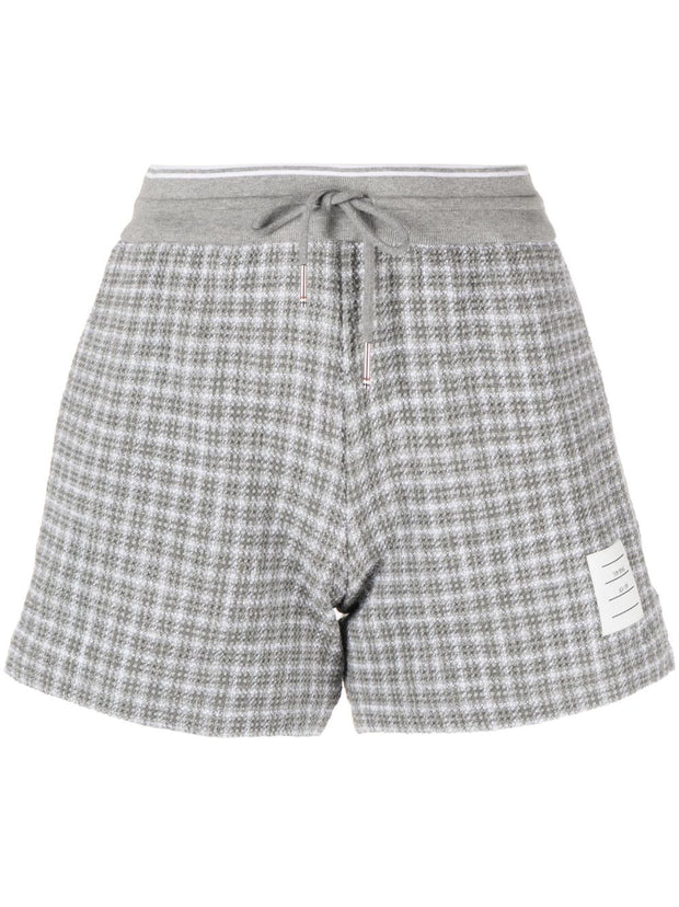 Thom Browne Check Tweed Track Shorts