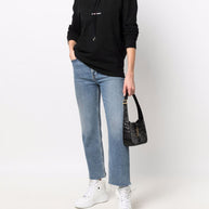 Saint Laurent Logo Print Hoodie
