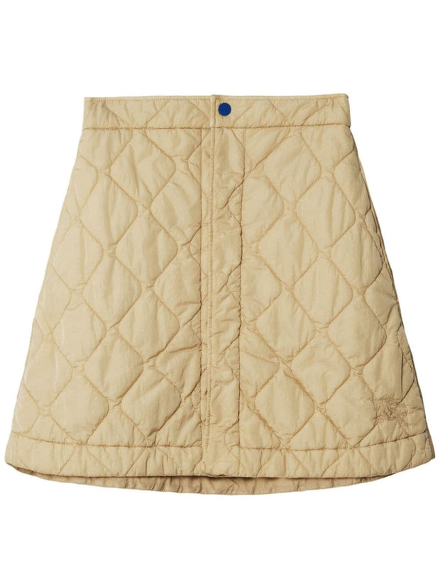 Burberry Quilted Skirt - White