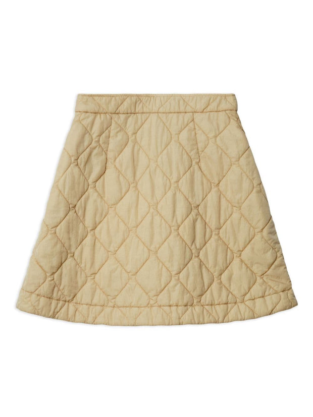 Burberry Quilted Skirt - White