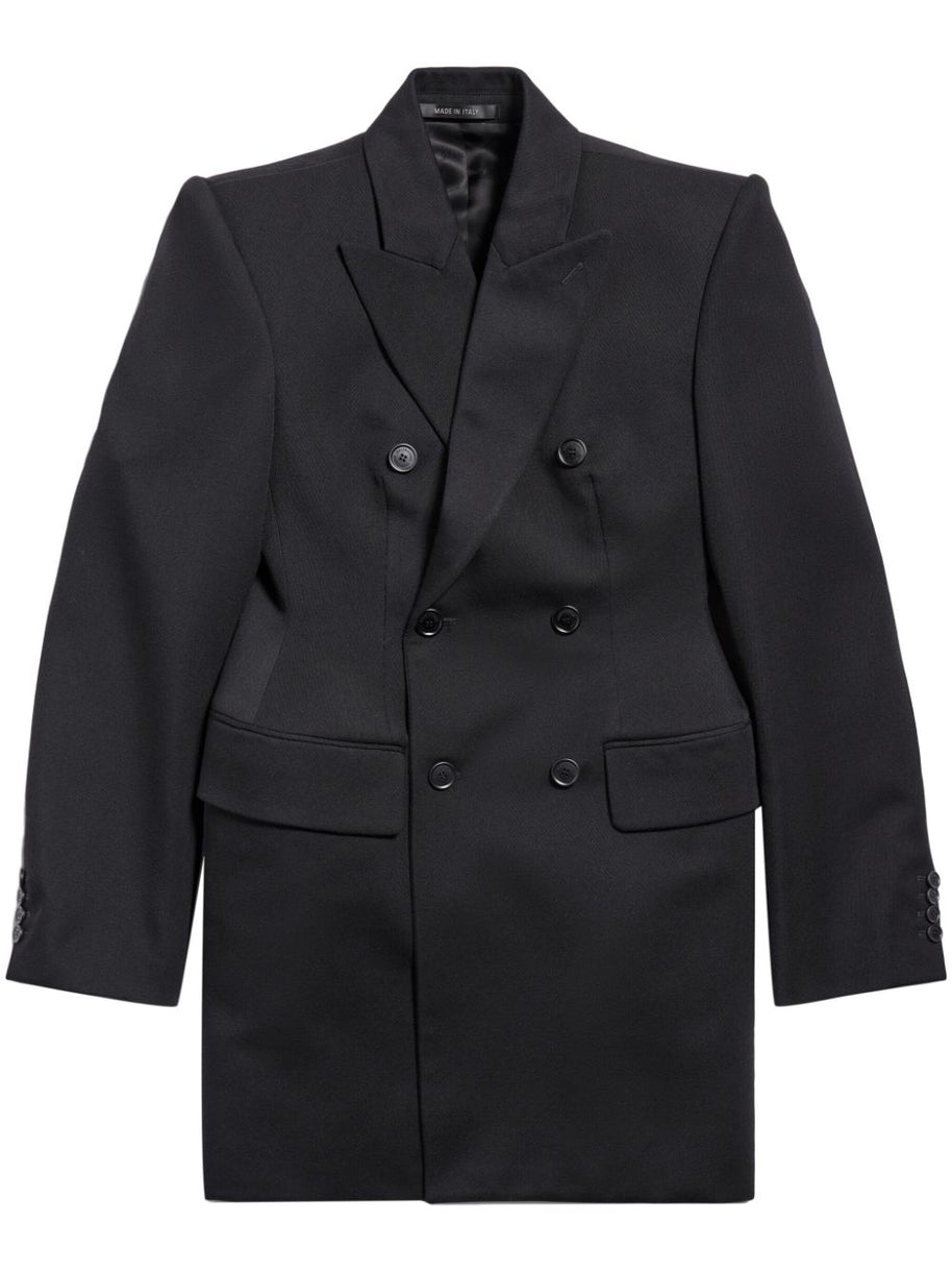 Balenciaga Double Breasted Jacket - Black