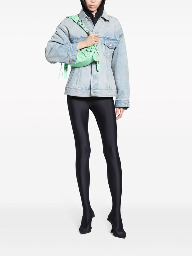 Balenciaga Denim Jacket In Clear Blue