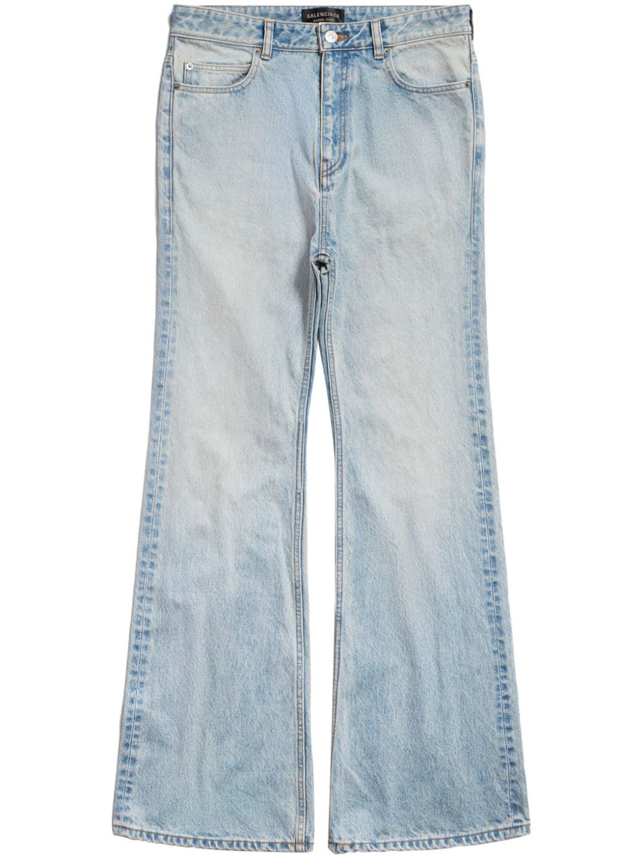 Balenciaga Wide Leg Jeans - Clear Blue